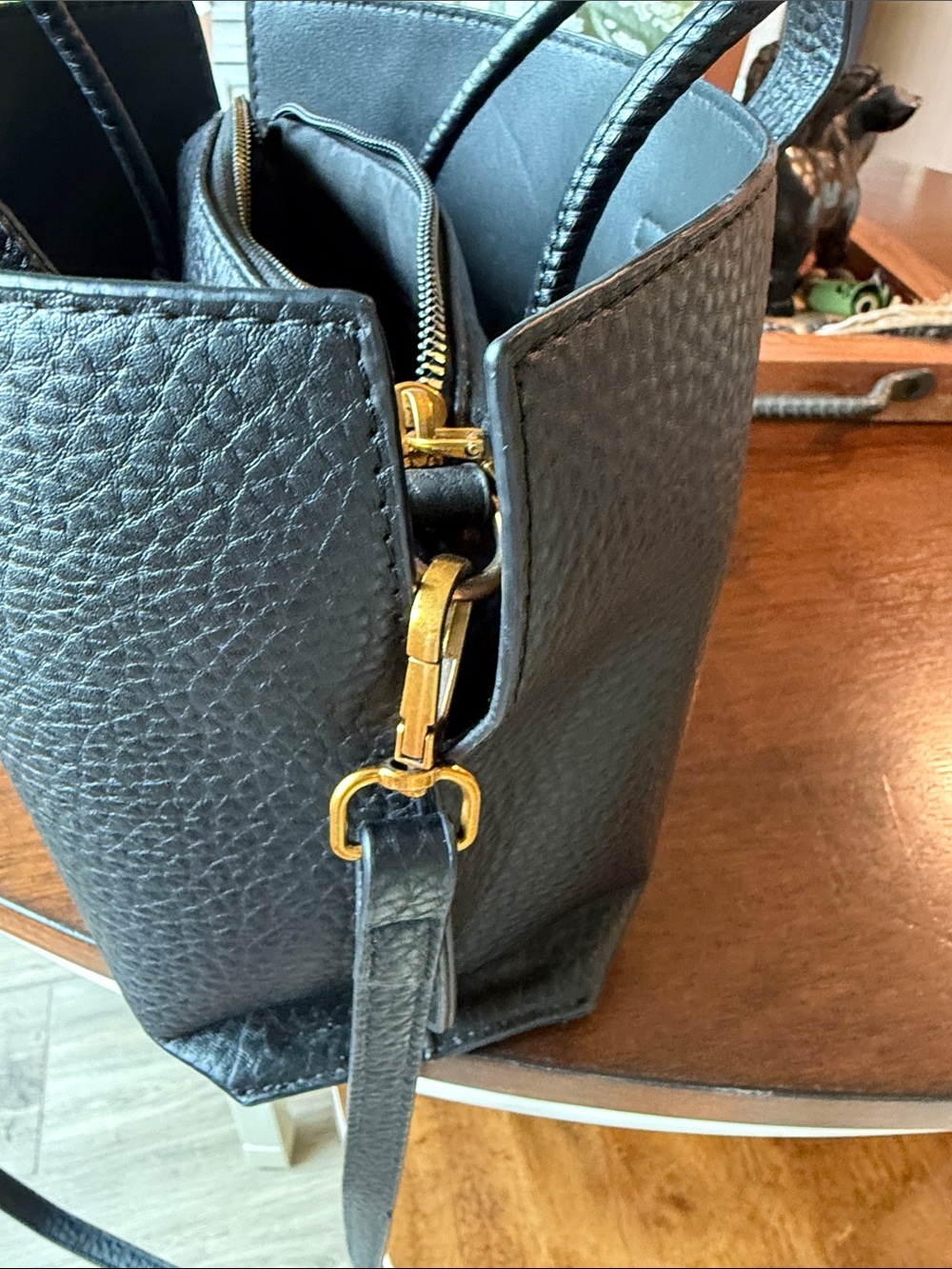 Small black soft leather purse - Picture 8 of 8